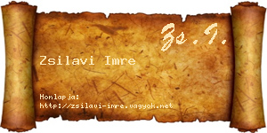 Zsilavi Imre névjegykártya